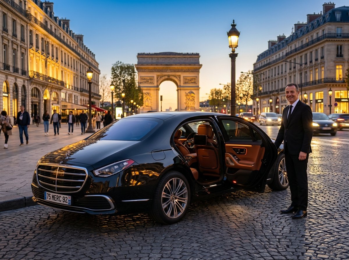 🌟 Chauffeur Privé à la Journée Paris — Disponible 24h/7j pour Vos Rendez-Vous 🇫🇷 avec plaque officielle TAXIVTCPARIS